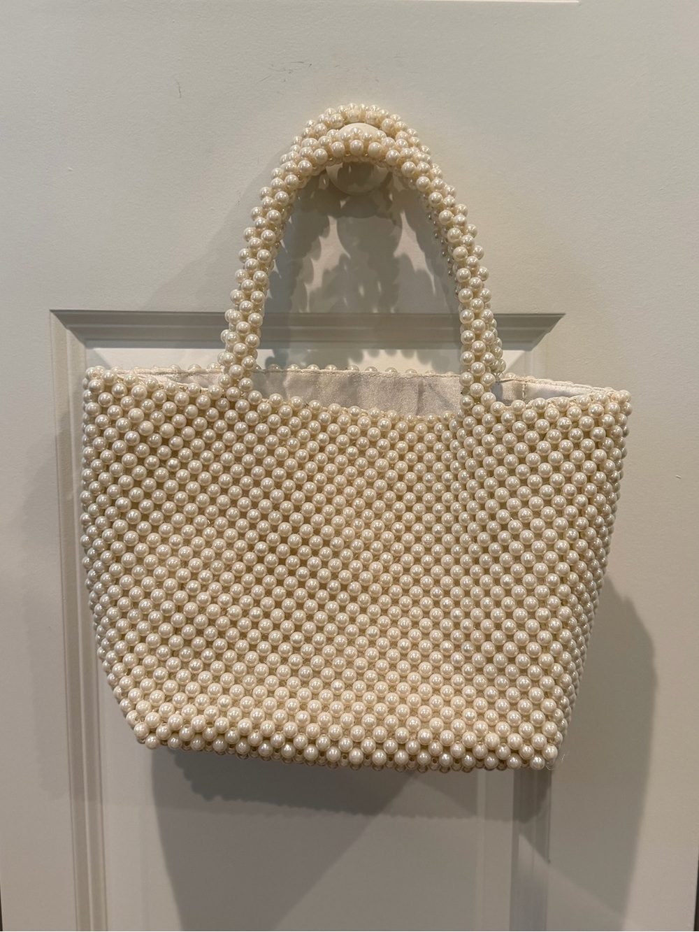 AQUA Pearl Top Handle Bag